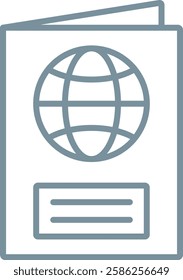 Passport vector icon. Can be used for printing, mobile and web applications.