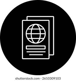 Passport vector icon. Can be used for printing, mobile and web applications.