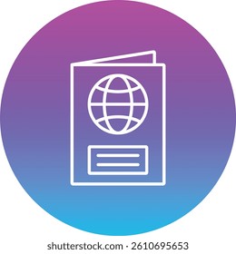 Passport vector icon. Can be used for printing, mobile and web applications.