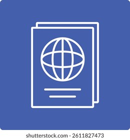 Passport vector icon. Can be used for printing, mobile and web applications.