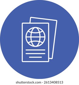 Passport vector icon. Can be used for printing, mobile and web applications.