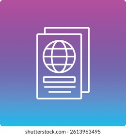 Passport vector icon. Can be used for printing, mobile and web applications.