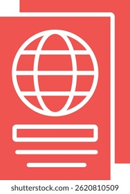 Passport vector icon. Can be used for printing, mobile and web applications.