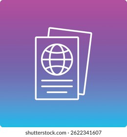 Passport vector icon. Can be used for printing, mobile and web applications.