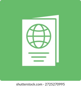 Icono de Vector de pasaporte. Se puede utilizar para aplicaciones de impresión, móviles y de Web.