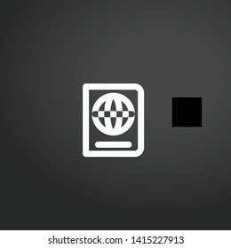 Passport vector icon. Passport concept stroke symbol design. Thin graphic elements vector illustration, outline pattern for your web site design, logo, UI. EPS 10.