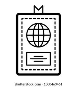 Passport  vector icon design