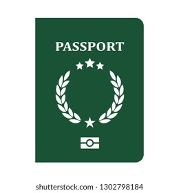 Passport vector icon illustration isolated on white background
