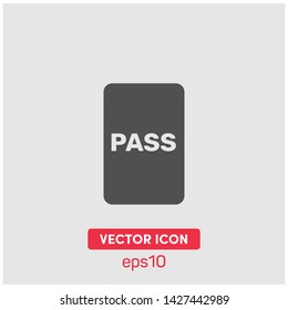 Passport vector icon illustration. Premium quality.