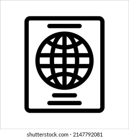 Passport, vector, icon, logo Illustration. on a white background.