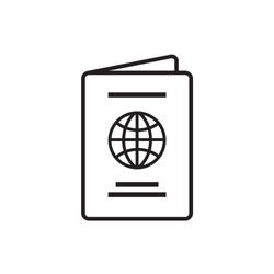 Passport, Vector, Icon, Logo Isolated Illustration.