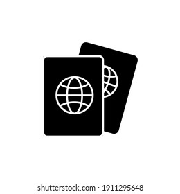 Passport, vector, icon, logo isolated Illustration.with white background