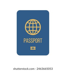 
Passport, vector, icon, logo isolated illustration.