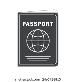Passport, vector, icon, logo isolated Illustration	
