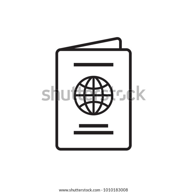 Passport,\
vector, icon, logo isolated\
Illustration.
