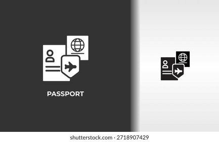 Vector De Pasaporte, Icono O Logotipo Ilustración De Símbolo Aislado