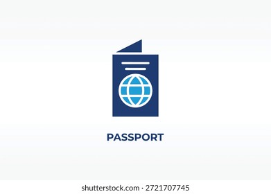 PASSAPORTE vetor, ícone ou logotipo sinal símbolo isolado ilustração