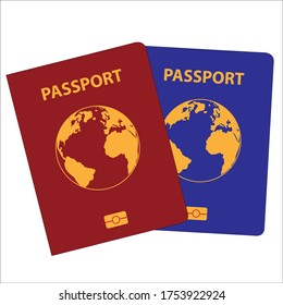 passport vector icon logo symbol illustration template