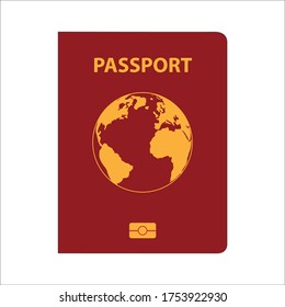 passport vector icon logo symbol illustration template