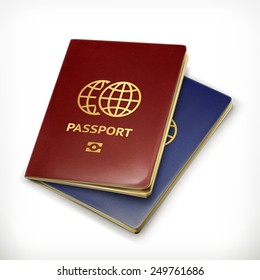 Passaporte, ilustração vetorial