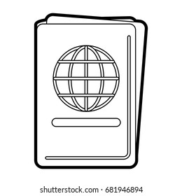passport vector illustration
