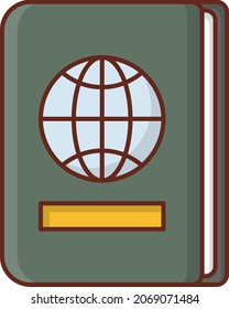 Pass, Vektorgrafik auf transparentem Hintergrund. Symbole in Premium-Qualität. Vector Line Flaches Farbsymbol für Konzept und Grafikdesign.