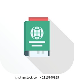 passport Vector illustration on a transparent background.Premium quality symmbols.Vector line flat icon for concept and graphic design.
