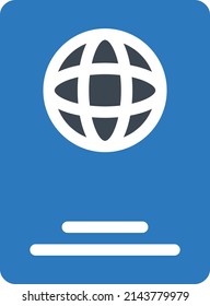 passport Vector illustration on a transparent background.Premium quality symmbols.Glyphs vector icon for concept and graphic design.