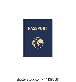 Passport vector isolated