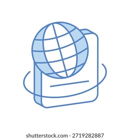 Ilustração de stock de vetor de Ícone de Passaporte e Visto