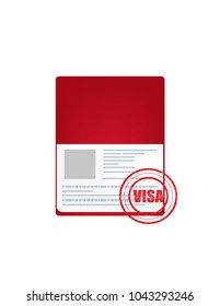 Passport visa stamp