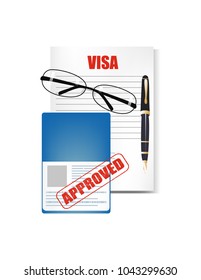 Passport visa stamp