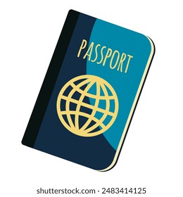 passport white background vector illustration