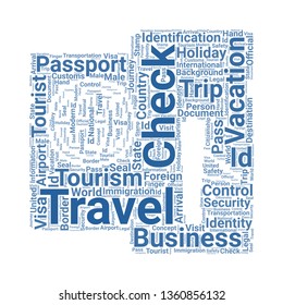 passport word cloud. tag cloud about passport.