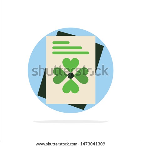 Passport, World, Ireland Abstract Circle Background Flat color Icon