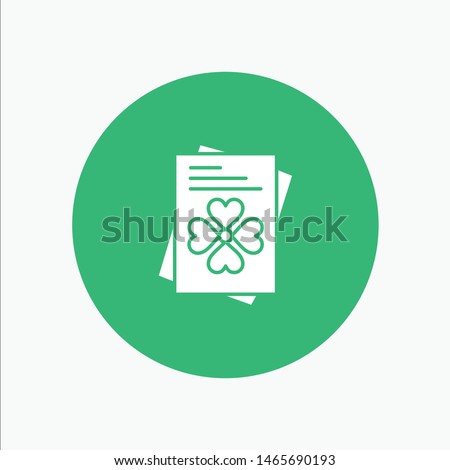 Passport, World, Ireland. Vector Icon Template background