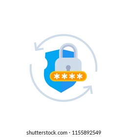 password acces, cybersecurity vector icon