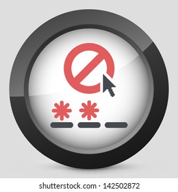 Password access concept icon