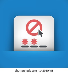 Password access concept icon