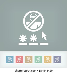 Password access concept icon