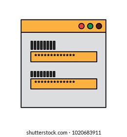password access security icon protection of user data