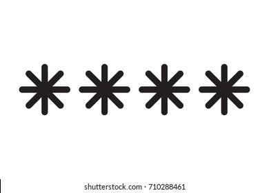Password asterisks