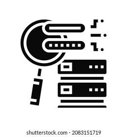 password attacks glyph icon vector. password attacks sign. isolated contour symbol black illustration