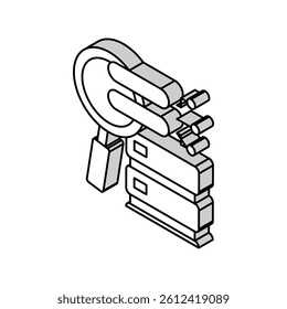password attacks isometric icon vector. password attacks sign. isolated symbol illustration