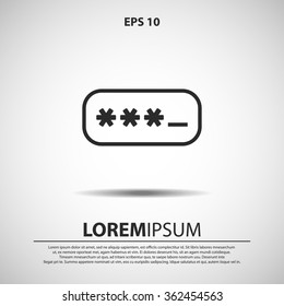 password box icon for web and mobile