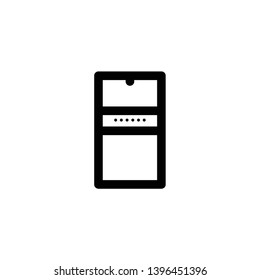 password cell phone icon vector illustration