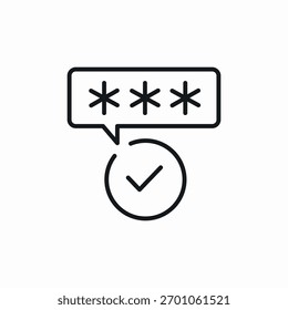 password completed icon sign vector