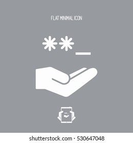 Password concept - Minimal vector icon