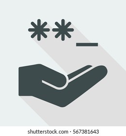 Password concept - Minimal vector icon