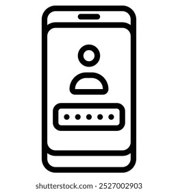 Password Cyber Security icon illustration